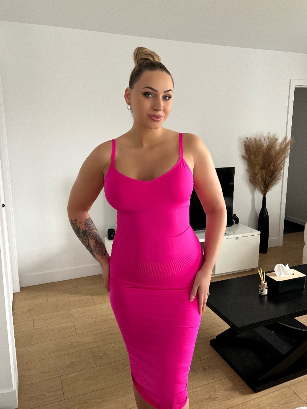 Hot Pink Shapewear Dress (Size M/L)
